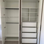 120cm wardrobe with drawers and shelves