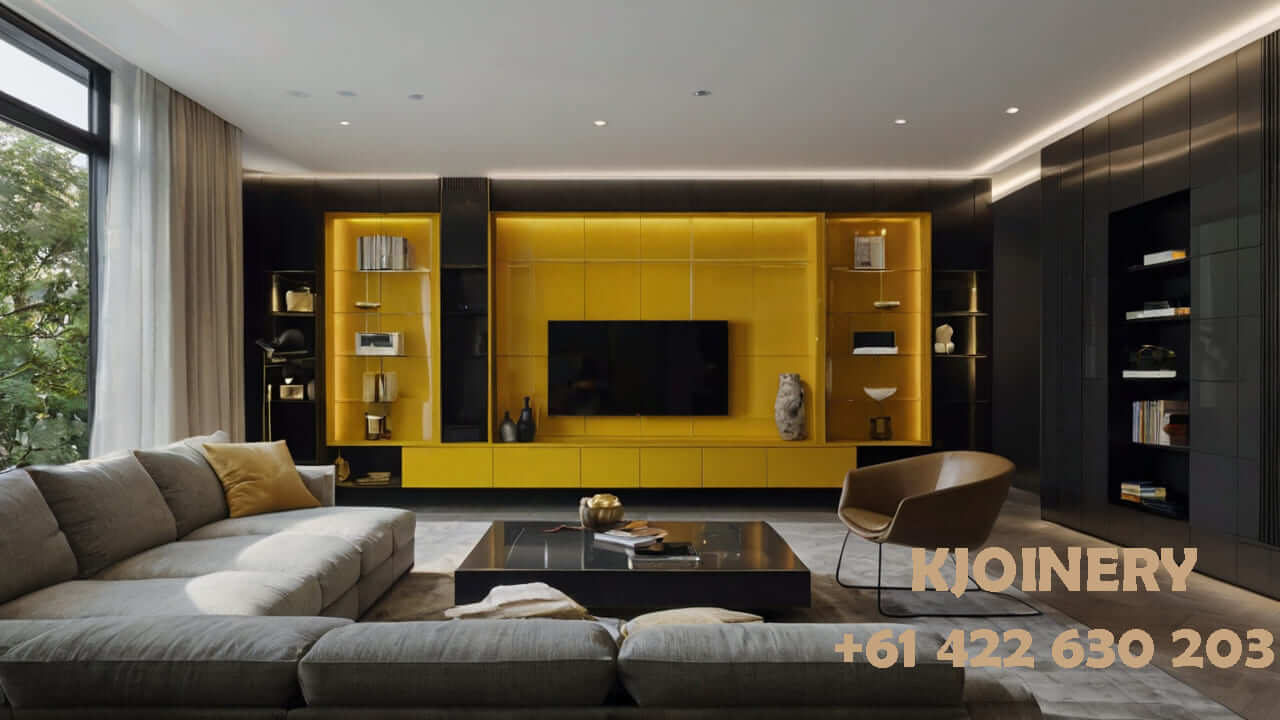 Custom TV unit by cabinet makers in Kew Melbourne