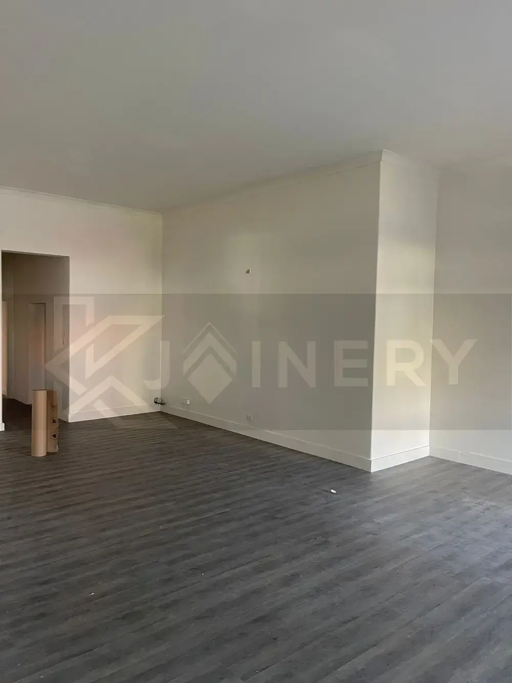 Empty room before the custom study fit-out in Melbourne