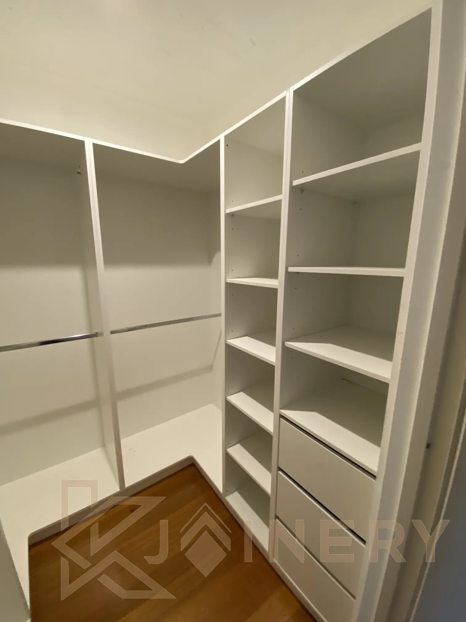 Built in wardrobe materials Point Cook — European hardware soft-close drawers and premium finish custom joinery Melbourne
