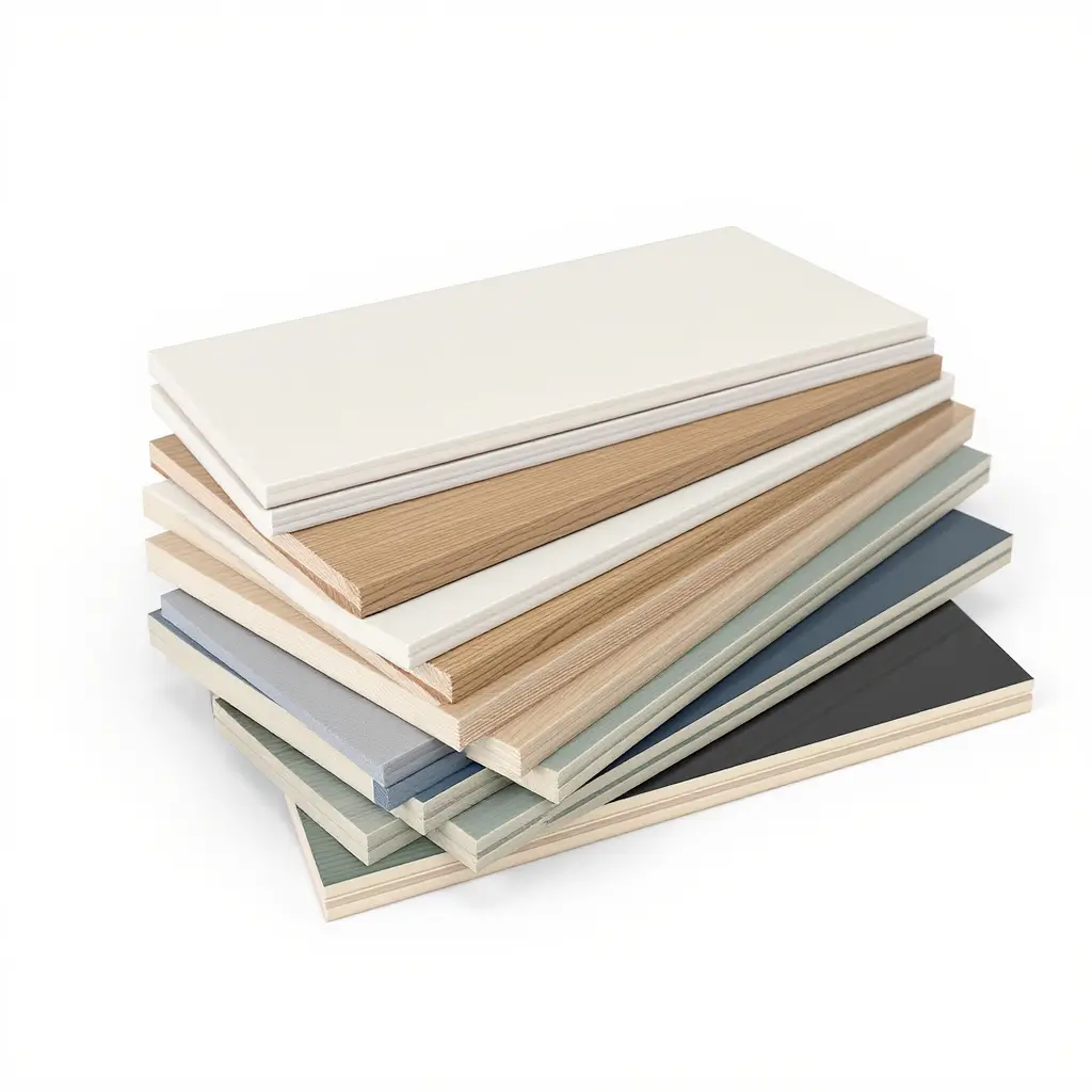 MDF material sheets and construction