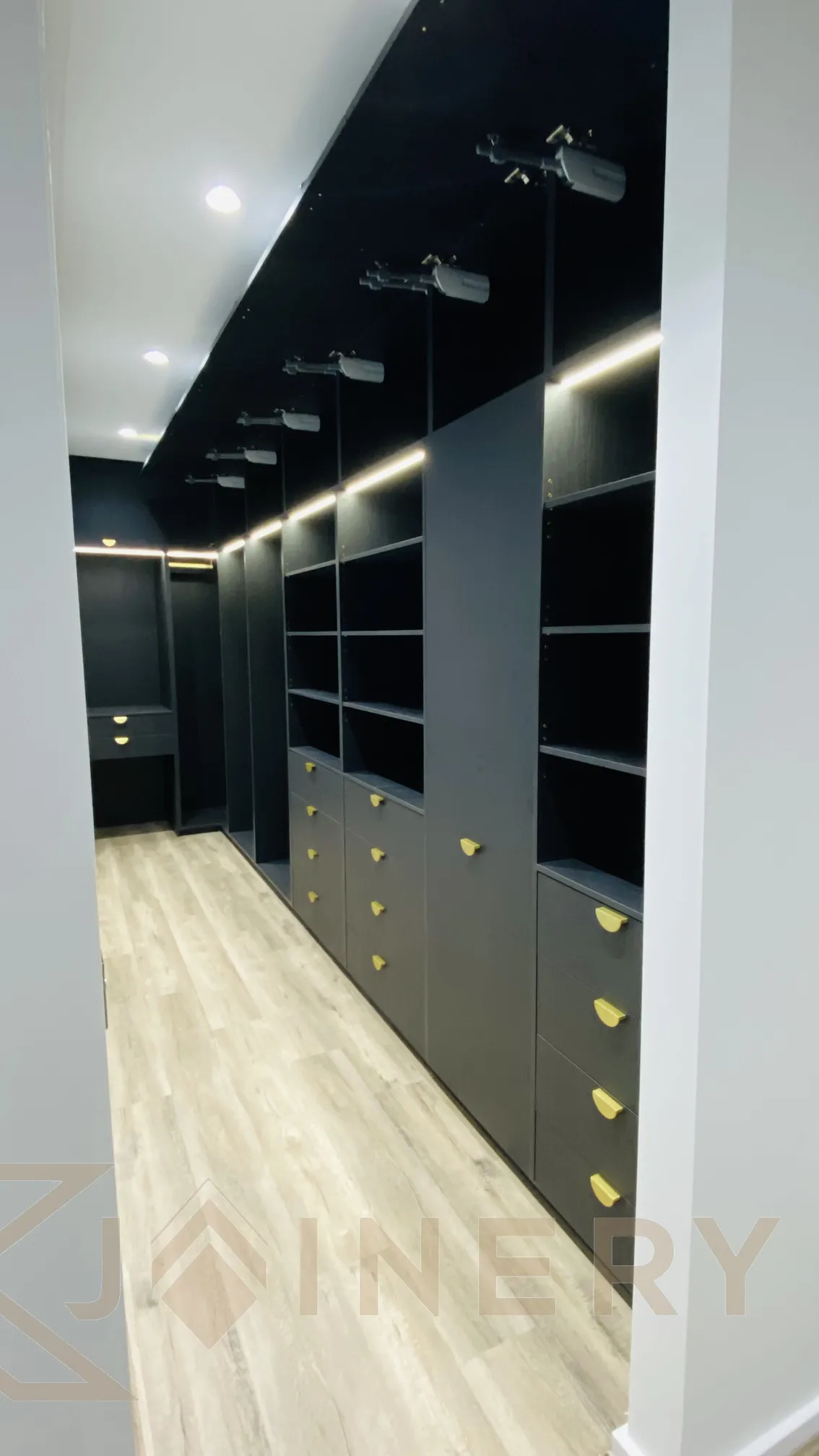 Walk-in robe custom storage solutions Melbourne