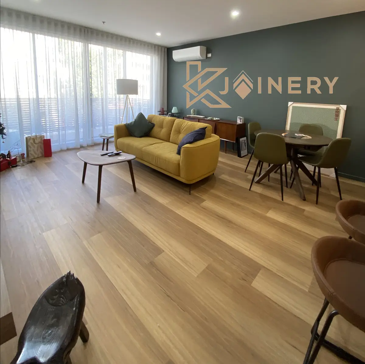 New flooring and painting Ascot Vale full home renovation — engineered timber and fresh interior painting throughout