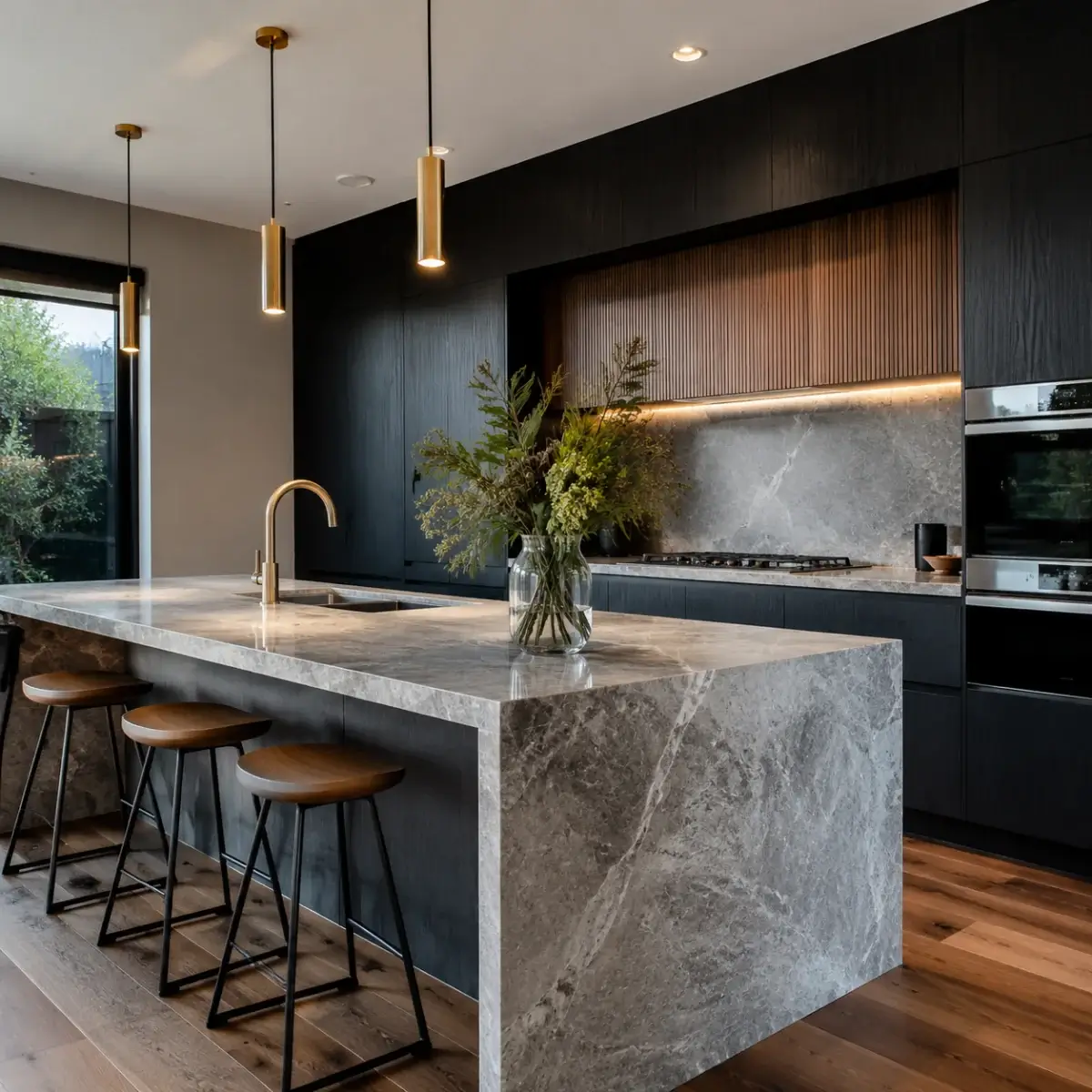 Finished custom kitchen renovation by KJoinery Australia