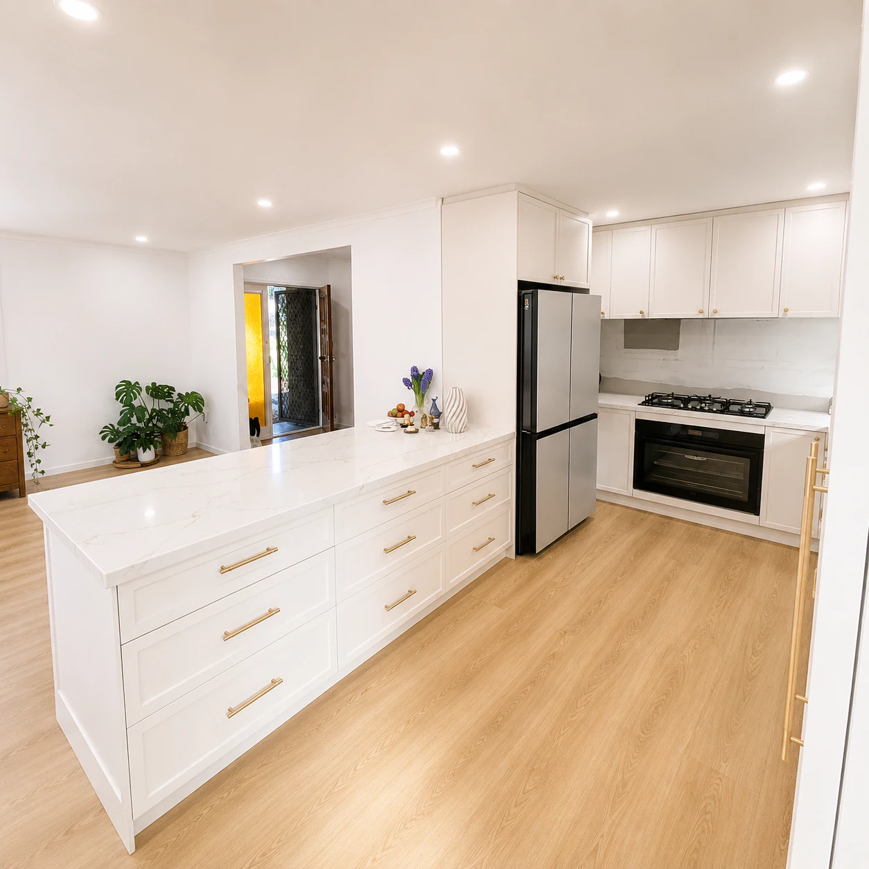 bulleen kitchen peninsula breakfast bar
