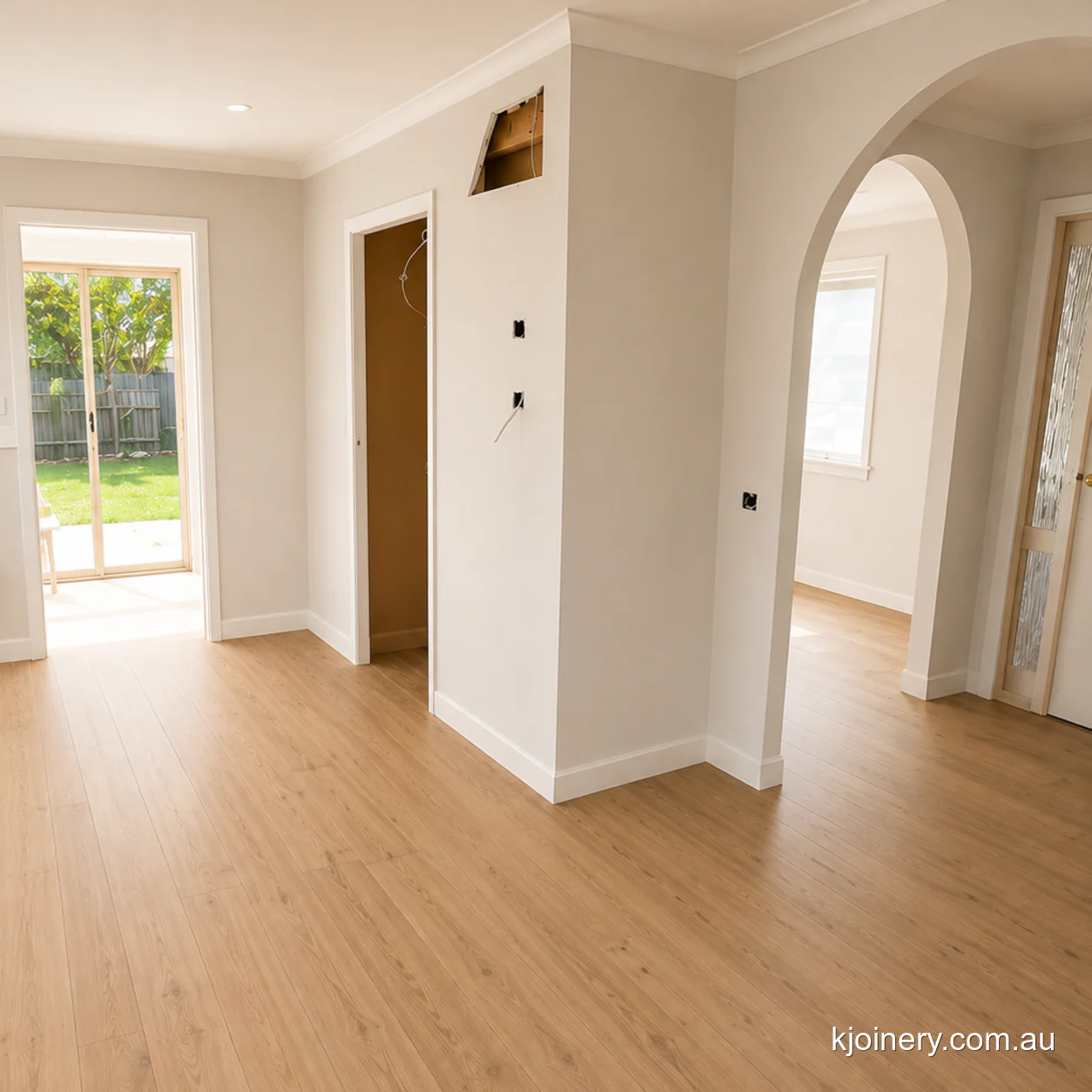 Caroline Springs kitchen stripped back to bare walls before the renovation